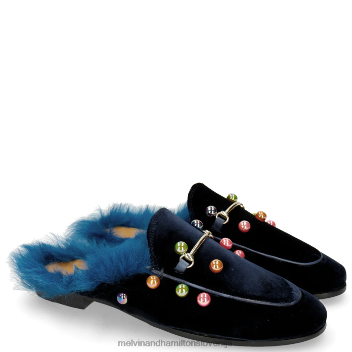 Melvin & Hamilton mule modra ženske scarlett 4 FLJ6L1746 Melvin & Hamilton mule modra ženske scarlett 4 FLJ6L1746